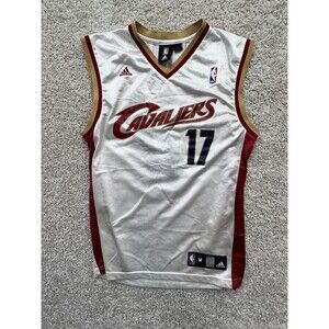 Adidas Cleveland Cavaliers #17 Jersey Men’s Size M White NBA Basketball Sewn